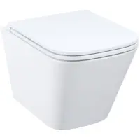 Унитаз подвесной IDDIS Bild Q BIQRNSEi25 безободковый, торнадо, с сиденьем микролифт, белый