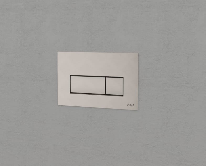 Клавиша смыва Vitra Root Square 740-2395 брашированный никель