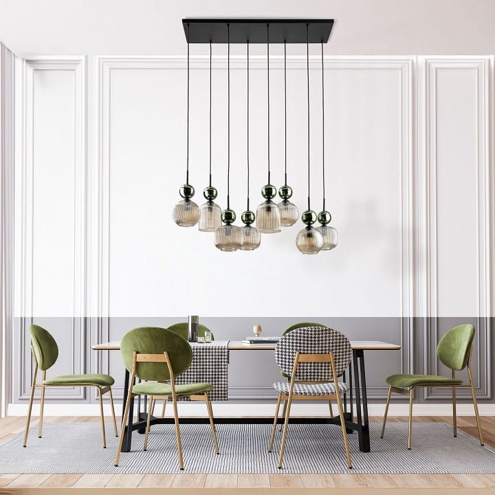 Подвесная люстра TK Lighting Sophia Green Cognac 11151 Sophia Green Cognac