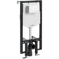 Инсталляция для унитаза WasserKRAFT Vils 56 56TLT.010.ME.WM02 с кнопкой смыва, белый матовый