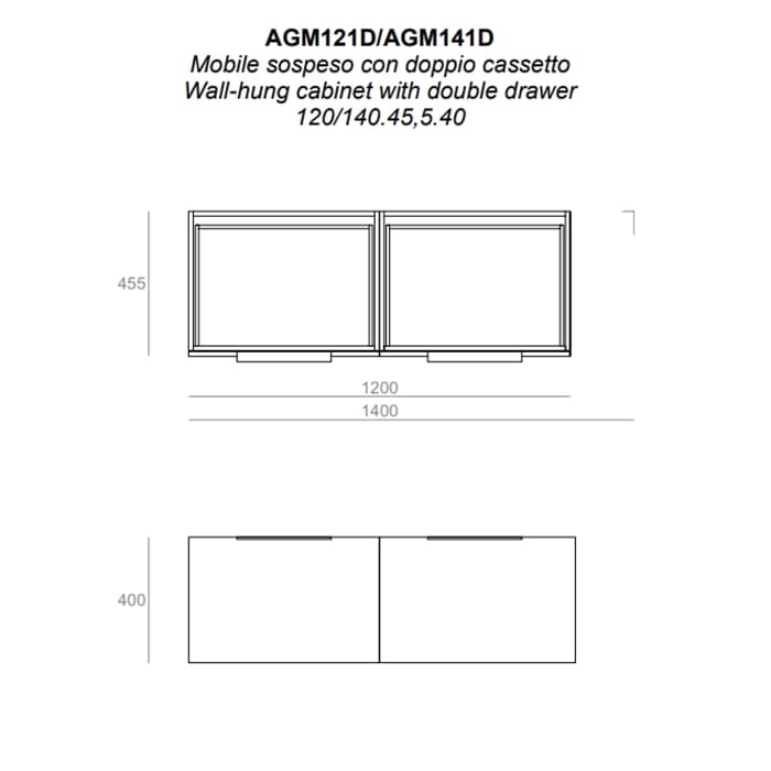 Тумба под раковину Simas Agile 120 AGM121D ROCCIA скала