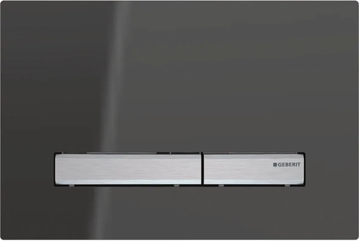 Инсталляция для унитаза Geberit Duofix Sigma 50 111.300.00.5 + 111.815.00.1 + 115.788.SD.2 с кнопкой смыва, дымчатый/нержавеющая сталь