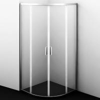 Душевой уголок WasserKRAFT Lippe 45S00 80x80 профиль хром стекло прозрачное