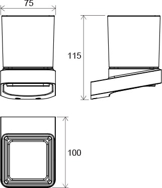 Держатель со стаканом Ravak 10° TD 210.00 X07P321