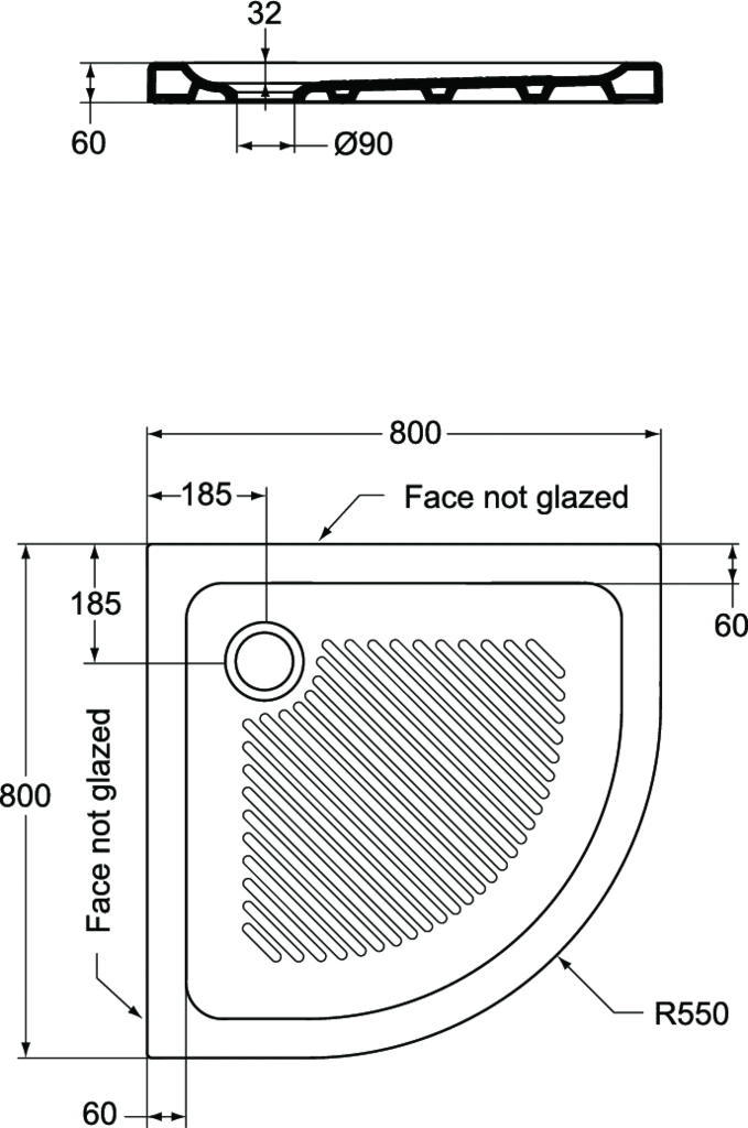 Душевой поддон Ideal Standard Connect 80x80 (T266701)