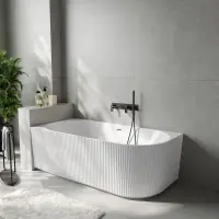 Акриловая ванна Abber AB9329-1.5 L 150x75 см L, угловая, белый