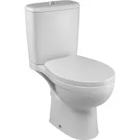 Унитаз-компакт Jacob Delafon Patio UJV102-00 + ETB212-00 + E70021-00 безободковый, с сиденьем микролифт, белый