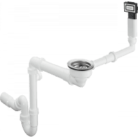 Слив-перелив hansgrohe 43927000 с ручным управлением для гранитной мойки с одной чашей D16-10 хром