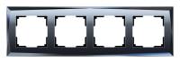 Рамка на 4 поста Werkel Diamant (черный) W0041208