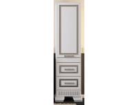 Шкаф-пенал Opadiris Оникс Z0000005504 с серебряной патиной R