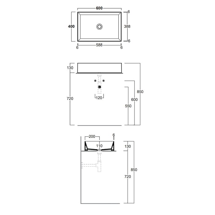 Раковина Simas Agile 60 AG60 PRUGNA MATT*0 сливовый матовый