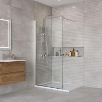 Душевая перегородка BelBagno Kraft KRAFT-L-1-110-C-Cr