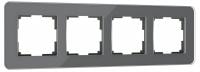 Рамка на 4 поста Werkel Elite (графит стекло) W0042440