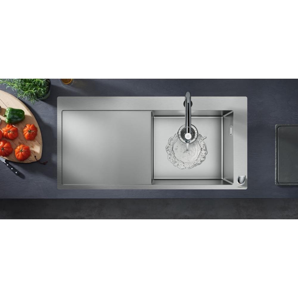 Кухонная комбинация hansgrohe 450 с крылом C71-F450-07 43205800 сталь