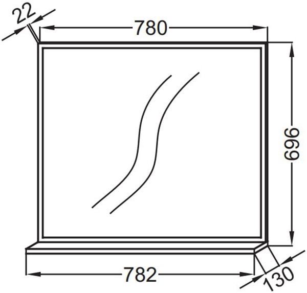 Зеркало Jacob Delafon Vivienne EB1597-N18