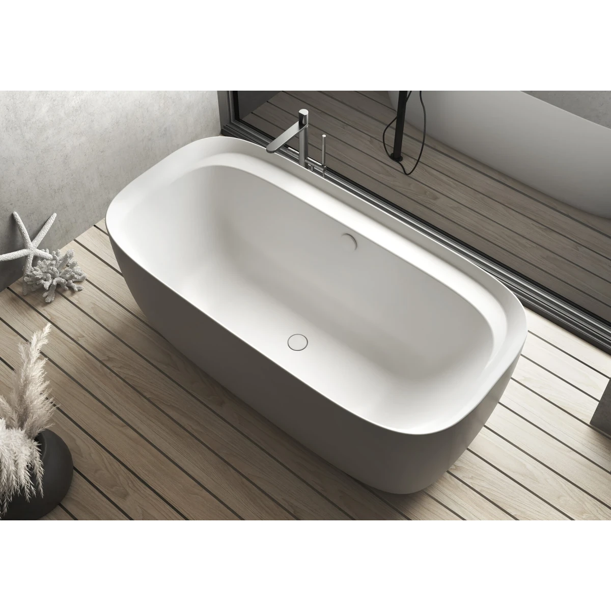 Акриловая ванна Kolpa-San Lux FS 922810 170x85 см, отдельностоящая, белый