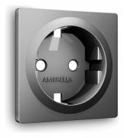 Накладка для розетки с заземлением Ambrella Volt ALFA AP6560