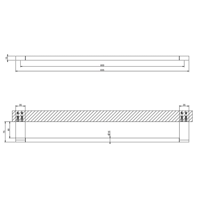 Полотенцедержатель Gessi Origini 60 см 66504#149 никель