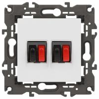 Розетка акустическая без рамки Эра Эра Elegance 14-3112-01М