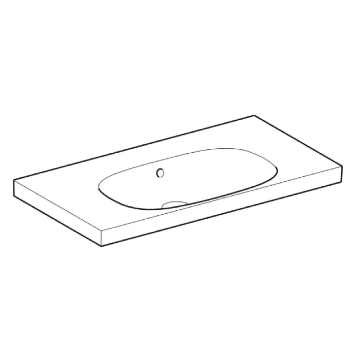 Раковина 90x48,2 см Geberit Acanto 500.624.01.2