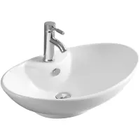 Раковина-чаша CeramaLux 7025 66,5x44 см, накладная, белый