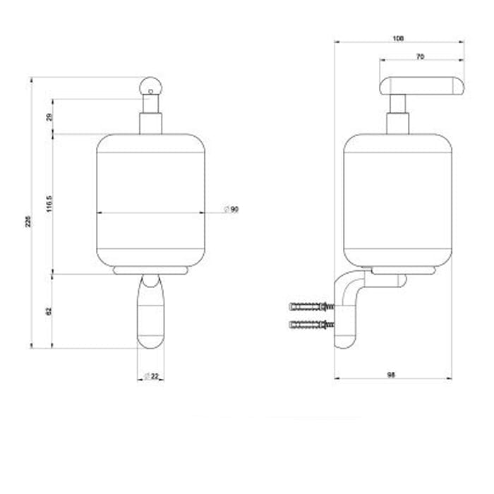 Дозатор для мыла Gessi Goccia 38014#031