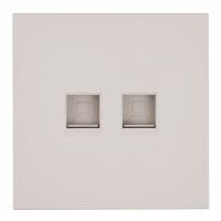 Розетка двойная Ethernet RJ-45 без рамки Stekker Мия 50481