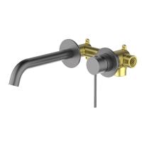 Смеситель для раковины встроенный Timo Saona 2372/18SM черное золото