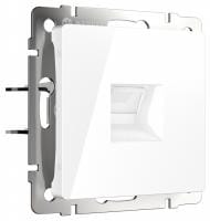 Розетка Ethernet RJ-45 и со шторками, без рамки Werkel белый W5120101