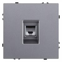 Розетка телефонная RJ-11 со штрокой, без рамки Kollinger Eclipse EC-019GY