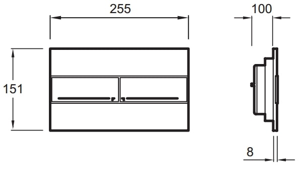 Кнопка смыва Jacob Delafon E4316-CP