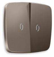 Клавиши для выключателя двухклавишного c подсветкой Ambrella Volt Quant OP6340