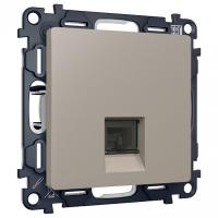 Розетка Ethernet RJ-45 и со шторками, без рамки Ambrella Volt ALFA MA372005