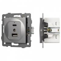 Механизм розетки 2хUSB type A и C Arlight SCT 049840