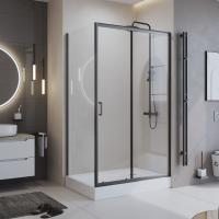 Душевой уголок BelBagno Uno 195 120 UNO-195-AH-1-120/80-C-NERO черный