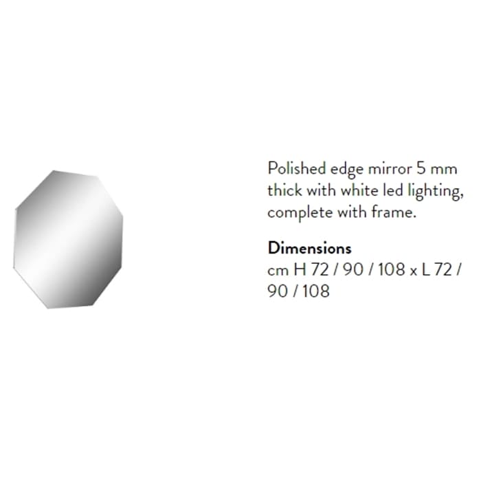 Зеркало Antonio Lupi Modulo 108 MODULO8108W с подсветкой