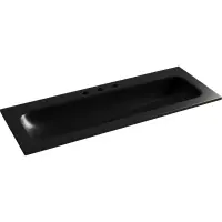 Раковина Ceramica Nova Grace CN7024MB 121x46 см, накладная, черный матовый