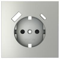 Накладка для розетки с заземлением и со шторками и 2хUSB type A и C Voltum S70 VLS001005