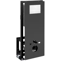 Инсталляция для унитаза WasserKRAFT Glan 66 66TLT.010.ME.BL.WH04 с кнопкой смыва, белый