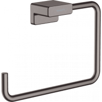 Кольцевой держатель полотенец hansgrohe AddStoris 41754340 шлифованный черный хром
