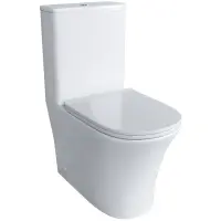 Унитаз-компакт Grossman GR-4466S безободковый, с сиденьем микролифт, белый