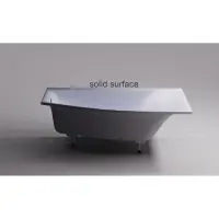 Ванна из литьевого мрамора Astra-Form Скат Solid Surface 01010083 170x75 см R, угловая, белый матовый