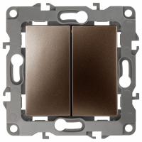 Переключатель перекрестный двухклавишный без рамки Эра Эра 12 12-1112-13