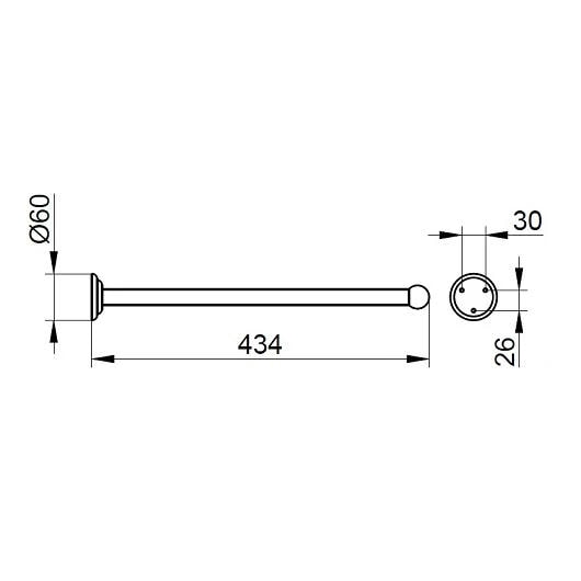 Полотенцедержатель Keuco Astor 43 02117010000