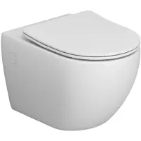 Унитаз подвесной Grossman GR-4411MSQ безободковый, торнадо, с сиденьем микролифт, белый матовый