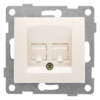 Розетка телефонная RJ-12 без рамки Gusi Electric BRAVO С10Т1-003
