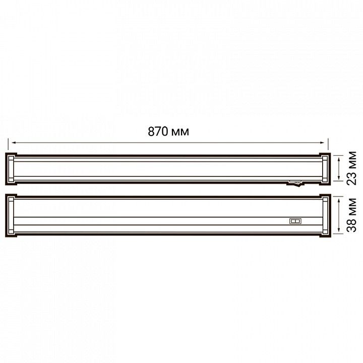 Накладной светильник Jazzway  PLED-T5i PL 900 10W FR 4000K