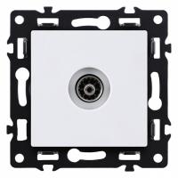 ТВ-розетка и SAT-розетка оконечная без рамки Kollinger Asthetik AS-021WH