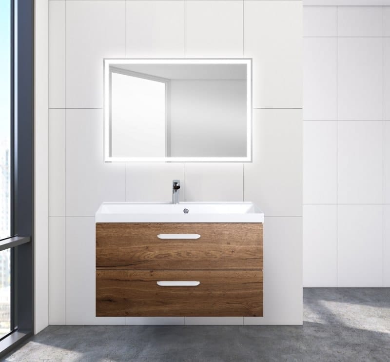 Тумба под раковину BelBagno AURORA-900-2C-SO-RT Rovere Tabacco