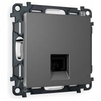 Розетка Ethernet RJ-45 и со шторками, без рамки Ambrella Volt ALFA MA662005